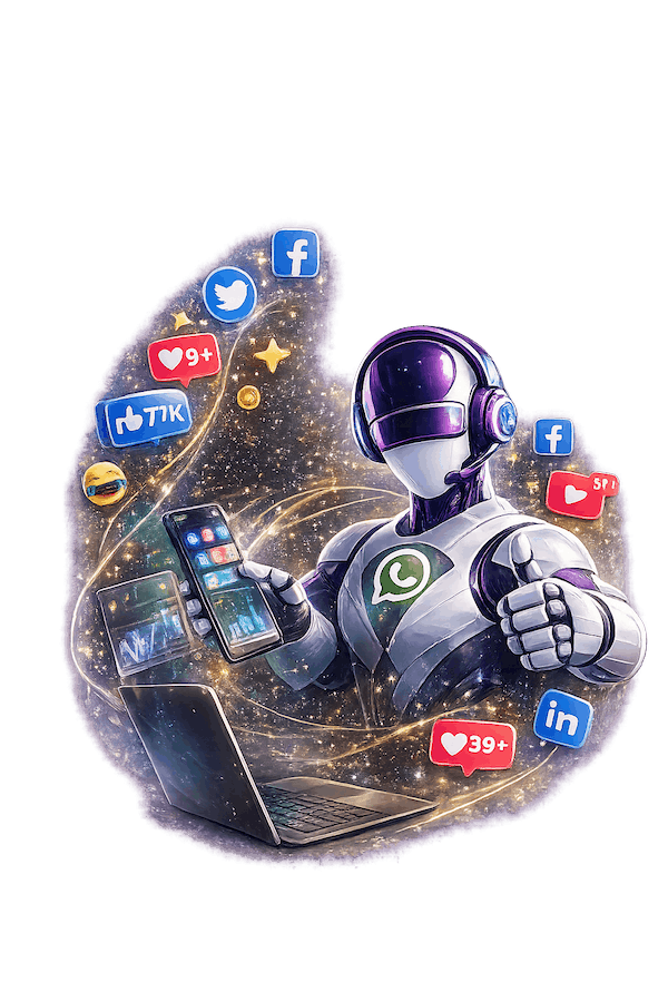 agente ia redes sociales