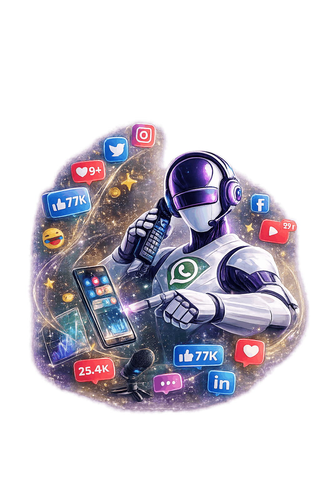 que puede hacer un agente ia en redes sociales